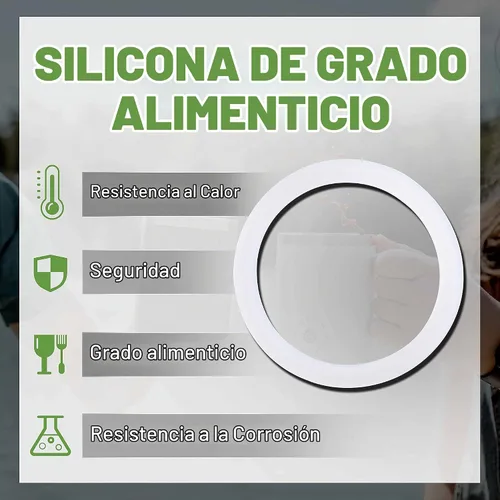 Vista 6 de LitOrange 4 tazas de repuesto de silicona de grado alimenticio, anillo de sellado para estufas de aluminio, cafetera, ollas Moka Express Dama