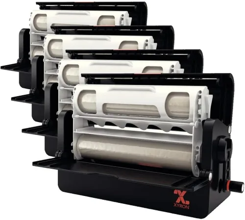 Vista 4 de Xyron 9" x 60' Recambio laminado de dos caras para ezLaminator, blanco (145612)