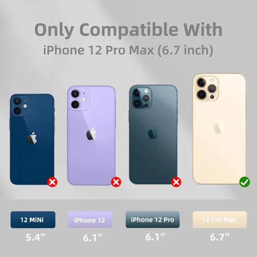 Vista 38 de Funda de silicona líquida compatible con iPhone 12 Pro Max 6.7 pulgadas, funda de gel de protección completa con forro de microfibra, funda
