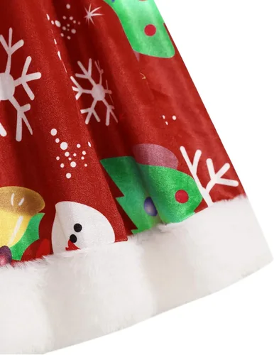 Vista 6 de YiZYiF Disfraz de Navidad de manga larga para mujer, de la señora Santa Claus, disfraz de Navidad