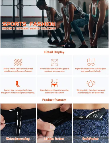 Vista 4 de COOLOMG Pantalones de yoga para mujer, mallas capri para correr, leggings de tiro bajo, entrenamiento, gimnasio con bolsillos ocultos