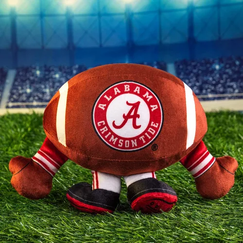 Vista 4 de Bleacher Creatures Alabama Crimson Tide Kuricha - Peluche de fútbol sentado de 8 pulgadas, suave inspirado en Chibi