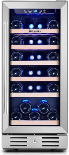 Vista 11 de Kalamera Mini Refrigerador para Bebidas y Vino Enfriador Incorporado o Independiente - Refrigerador Enfriador de Vino con Capacidad para 118 Latas
