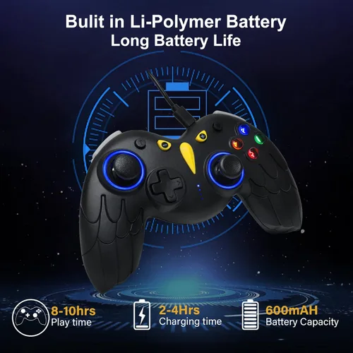Vista 4 de STOGA Switch Controller-Cute Eagle Animal Pro Gamepad for Nintendo SwitchLiteOLED Bluetooth Switch Controller,Wireless Controller with Wake