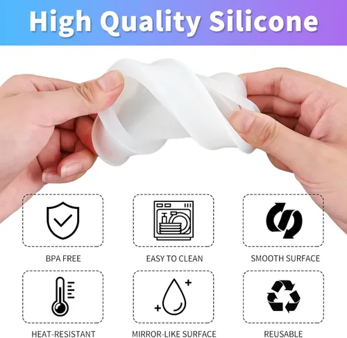 Vista 2 de Laciness - Moldes de caja de almacenamiento, moldes compactos de resina epoxi de silicona, contenedor de almacenamiento con diseño de tapa