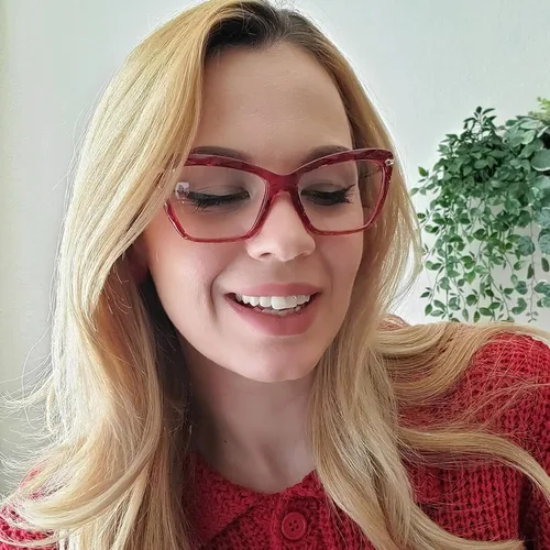 Vista 31 de Zeelool Gafas de bloqueo de luz azul ojo de gato de cristal para mujer Juliet VFP0270
