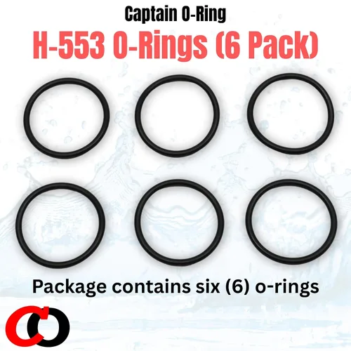 Vista 5 de Captain O-Ring Repuesto H-553/5308696 / P6000-C31 / A912809-0070A Anillos tóricos para Zurn, Sloan, Royal/Regal, American Standard Válvula
