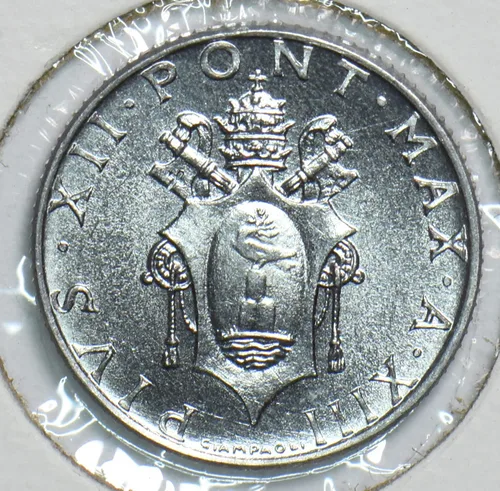 Vista 3 de Moneda Coleccionable Vaticano 1951 2 Lire 241061
