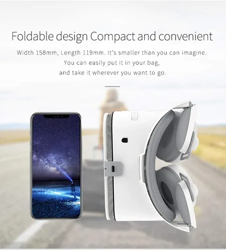 Vista 6 de 3D VR Virtual Reality Headset Goggle with Remote Controller VR Glasses for 3D Movies Video Play Games VR Set for iOS Android Phone for iPhone 13 12