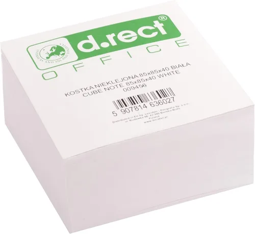 Vista 5 de D.RECT Cubo de notas adhesivas pastel – Notas sueltas 3.346 x 3.346 in – 40 mm de altura – 1 unidad