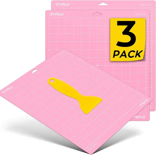 Vista 12 de HTVRONT Tapete de corte de agarre ligero, paquete de 3 alfombrillas de corte de 12 x 12 pulgadas, compatibles con Cricut Maker 4/Maker