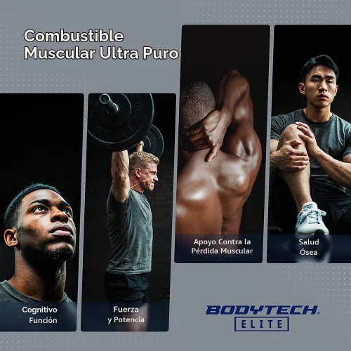 Vista 3 de BodyTech Elite - Monohidrato de creatina alemana en polvo, limón azul