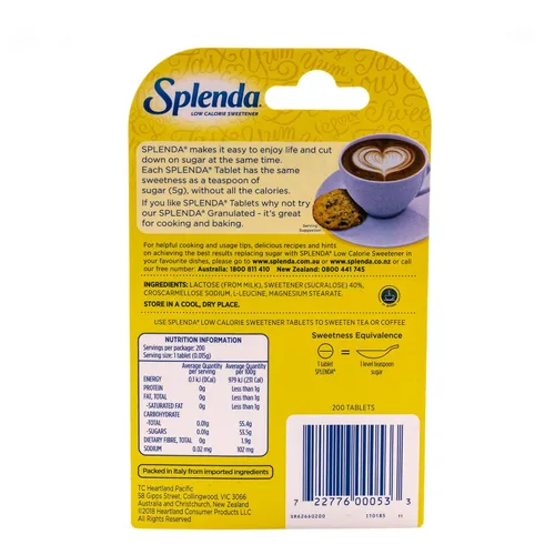 Vista 2 de Splenda Edulcorante sin calorías, Sweet Minis, 200 tabletas (paquete de 6)