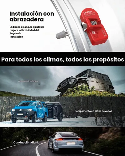 Vista 4 de MORESENSOR Signature Series - Sensor de presión de neumáticos TPMS de 315 MHz, paquete de 4 unidades Preprogramado para modelos seleccionados