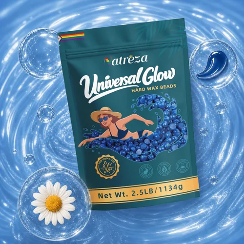Vista 9 de Cuentas de cera para depilación, bolsa a granel azul de manzanilla Blue - Chamomile