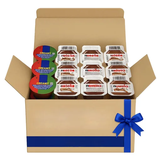 Vista 8 de Tazas para untar de mantequilla de maní y cacao con avellana – 24 paquetes de aperitivos de desayuno individuales – Tazas de porciones individuales