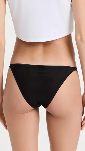 Vista 3 de Calvin Klein Tanga de pierna alta transparente marquisette para mujer