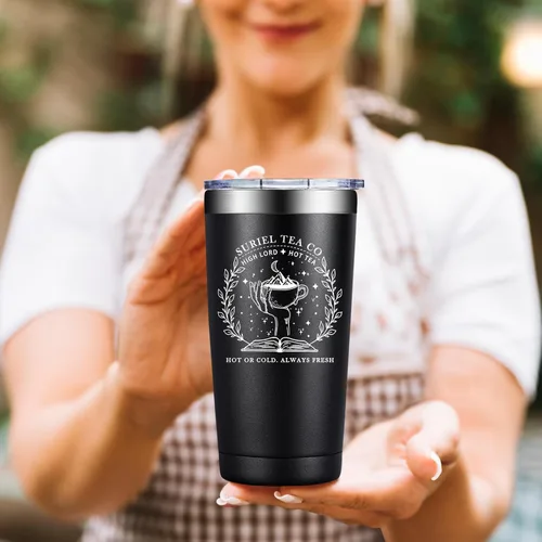 Vista 6 de BIRGILT Suriel Tea Co Velaris Taza 20oz - Regalos de Mercancía Acotar para Lectores Amantes de los Libros Mujeres - Taza de A Court of Thorns and