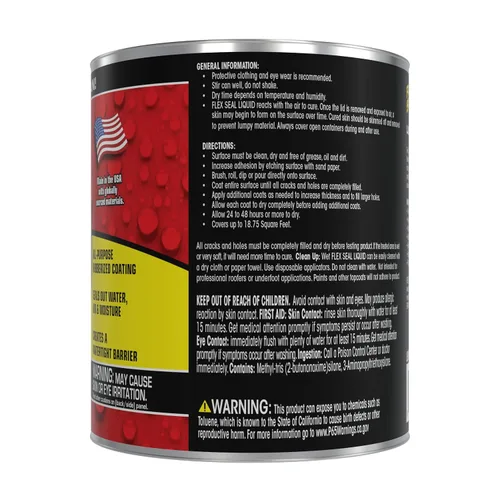 Vista 2 de Líquido de sellado Flex Seal grande, 16 oz, negro, LFSBLKR16