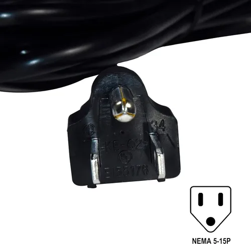 Vista 3 de HQRP Cable de alimentación de CA de 10 pies compatible con Insignia NS-42L550A11 NS-42P650A11 NS-50P650A11 NS-L55X-10A NS-LCD42HD-09 NS-PDP50HD-09