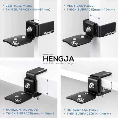 Vista 6 de Brainwavz Hengja – Soporte para escritorio de audífonos