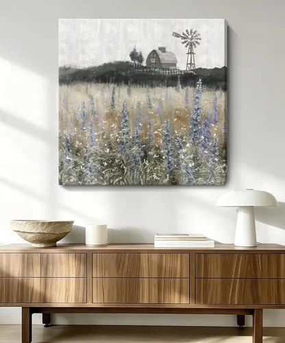 Vista 23 de Arte de pared para decoración de baño, imagen de playa azul, tema oceánico, impresión en lienzo de flores, pintura moderna de paisaje marino