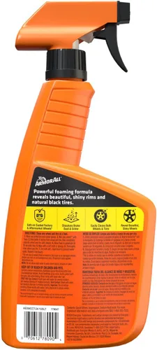 Vista 6 de Armor All Extreme - Limpiador de ruedas y neumáticos, espray limpiador de ruedas de automóvil, 24 onzas líquidas Powerful Foaming, Car Tire Shine