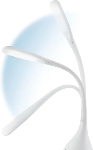 Vista 5 de OttLite A30G59-FFP. Lámpara LED de computadora, color negro, A30009-FFP, 5.00watts LED de luz natural 4 ajustes de brillo Cuello flexible