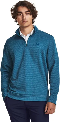 Vista 12 de Under Armour Suéter Storm SweaterFleece para hombre con cuarto de cremallera (001) negro/blanco/negro