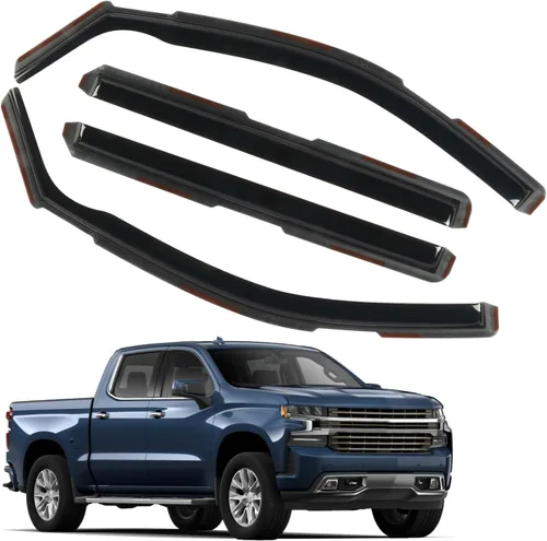 Vista 39 de Protector de lluvia apto para GMC Terrain 2010-2017, deflector de visera de ventana lateral de montaje exterior, protector de sombra de ventilación