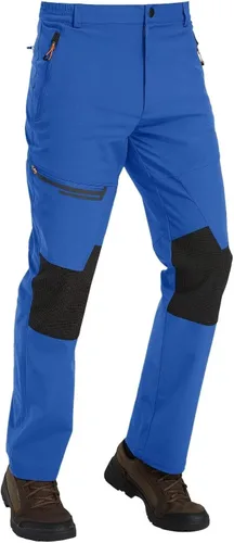 Vista 2 de TACVASEN pantalones de senderismo para hombre, con forro polar, reforzados en las rodillas, ligeros, para esquí y snowboard, sin cinturón