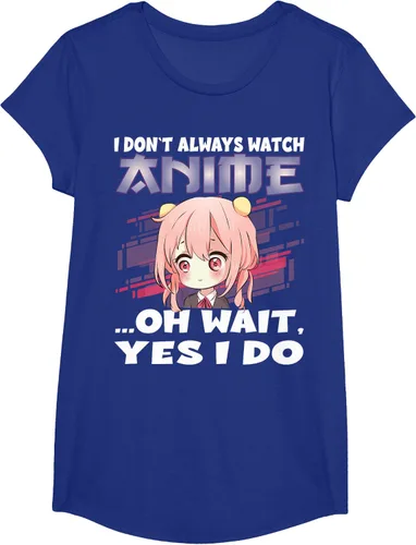 Vista 24 de Ver camiseta japonesa de anime con estampado de anime Girl, Negro, S