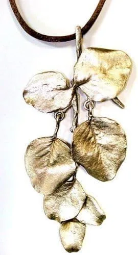 Vista 8 de Michael Michaud - Collar de perlas Orange Blossom para estaciones de plata
