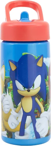 Vista 3 de Sonic Sports - Botella de agua con popote y mango integrado de 13.9 fl oz