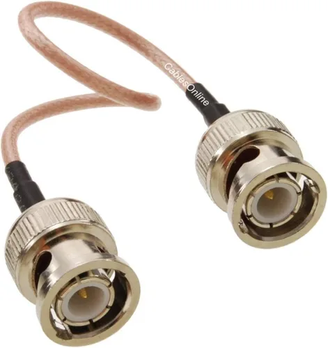 Vista 8 de CablesOnline, 50 pies BNC macho a BNC macho RG316 Cable coaxial de baja pérdida