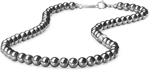 Vista 8 de GAVU Collar de cuentas de gemas semipreciosas de 8mm para hombres, collares de cristal curativos para hombres ojo de tigre rojo