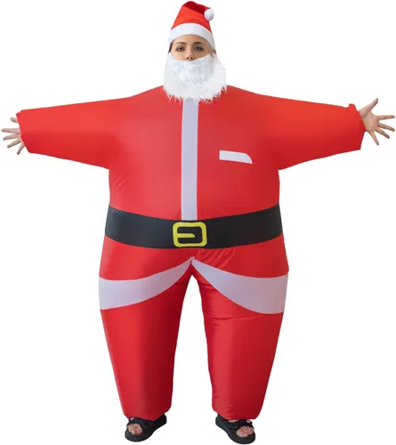 Vista 3 de BERVYOSW Disfraz inflable de Navidad para adultos, divertidos disfraces de Halloween para hombres y mujeres, fiestas de vacaciones, cosplay