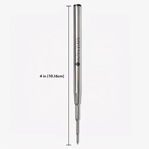 Vista 2 de Monteverde Recambio de bolígrafo para adaptarse a Montblanc, mediano, negro, paquete de 2 Recambio de bolígrafo suave y confiable hecho