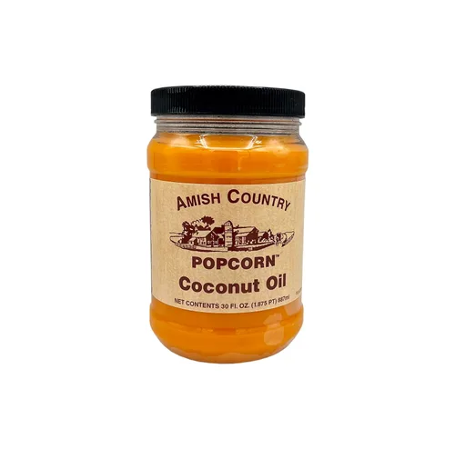 Vista 10 de Amish Country Popcorn Aceite de coco - 15 oz Anticuado, sin OMG y sin gluten