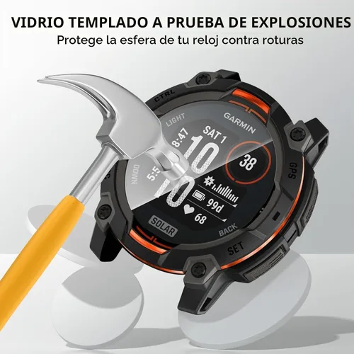 Vista 4 de Suoman Paquete de 3 protectores de pantalla para Garmin instinct 3 1.772 in