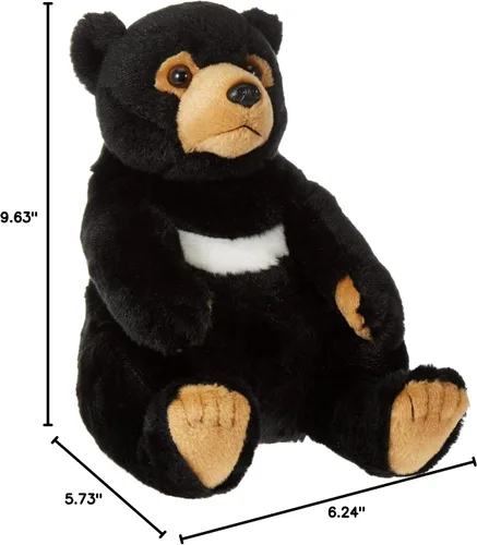 Vista 3 de Lelly - National Geographic Colección básica de peluche, oso negro