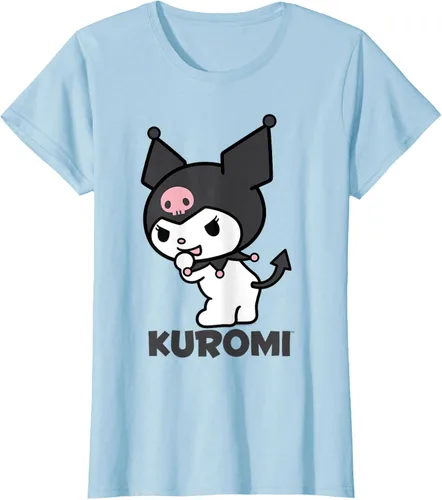 Vista 18 de Sanrio Kuromi - Camiseta con logotipo en la parte trasera Gris Oscuro