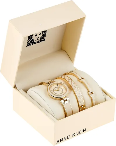 Vista 2 de Anne Klein Women's Accented Bangle Watch and Bracelet Set, AK3296