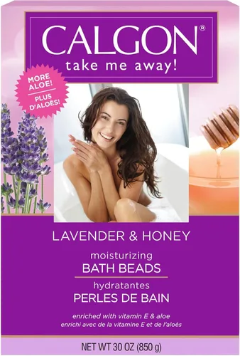 Vista 12 de Calgon Cuentas de baño ultra hidratantes, lavanda y miel, 30 onzas