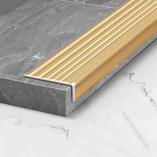 Vista 20 de ARCVOX Protector de borde de umbral en forma de L, tiras de transición para pisos resistentes a la suciedad, protector de borde de aluminio