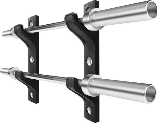 Vista 10 de Luwint Soporte de barra horizontal montado en la pared, estante de almacenamiento de 1 bar/2 barras Negro