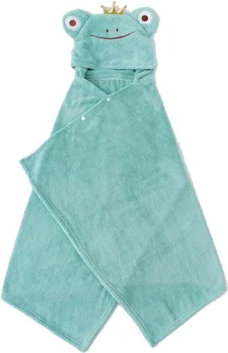 Vista 5 de YEBON Toalla con capucha para niños, toalla de baño suave y absorbente con bonito diseño de rana para bebés, niños pequeños, regalo perfecto