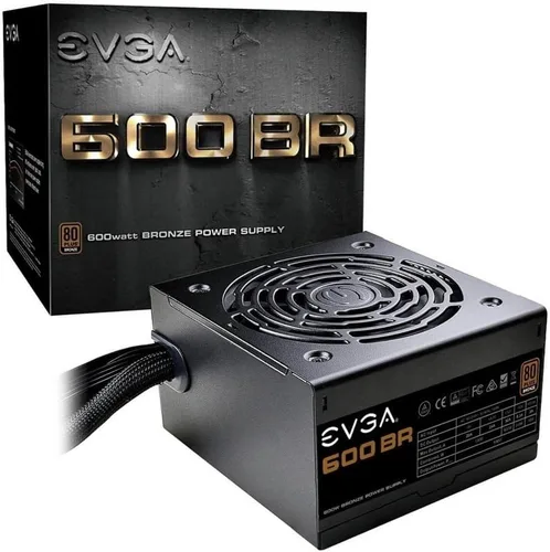 Vista 8 de EVGA 600 BR, 80+ Bronce 600W, 3 años de garantía, fuente de alimentación 100- BR-0600-K1