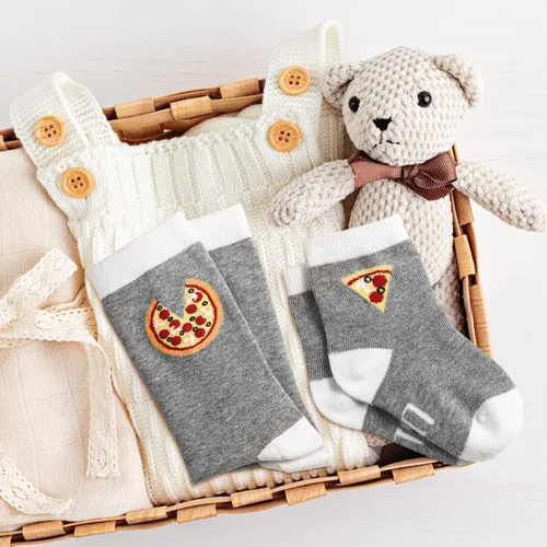 Vista 6 de Jiuguva Juego de 4 pares de calcetines a juego para papá y bebé, regalos para papá por primera vez, regalos para papá e hijo, trajes a juego