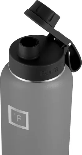 Vista 4 de IRON °FLASK Tapa de boquilla para botellas de agua de boca ancha, paquete de 2
